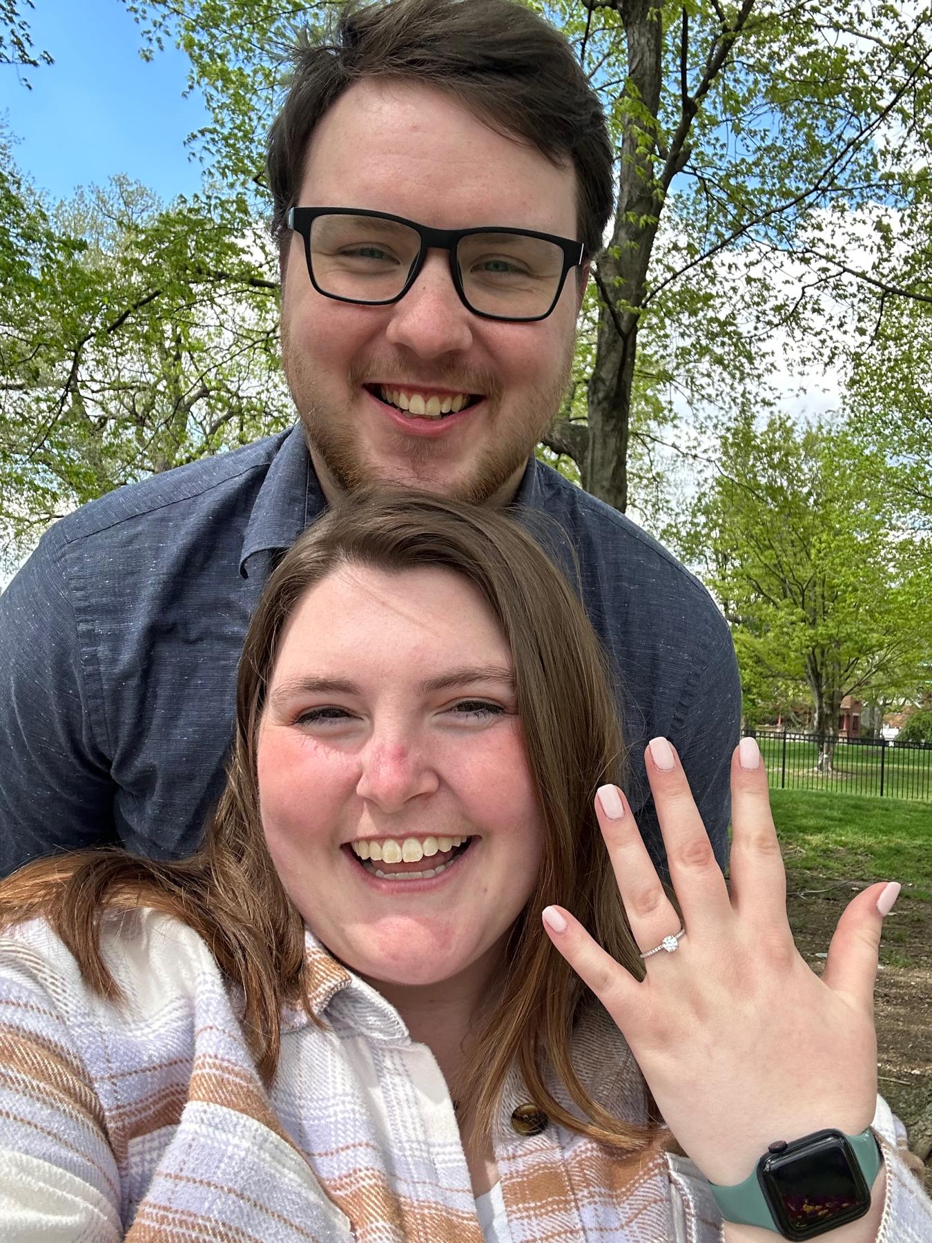 Favorite selfie from the day we got engaged!
