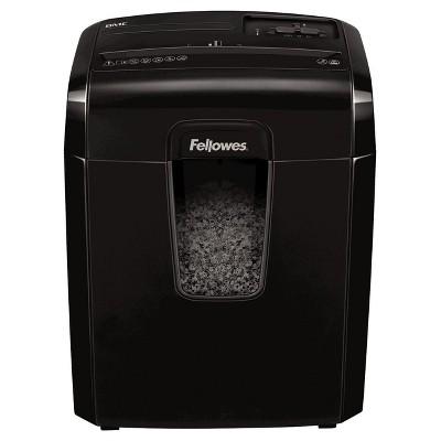 Fellowes® MicroCut Shredder with Wastebasket, 8 Sheet Capacity - Black