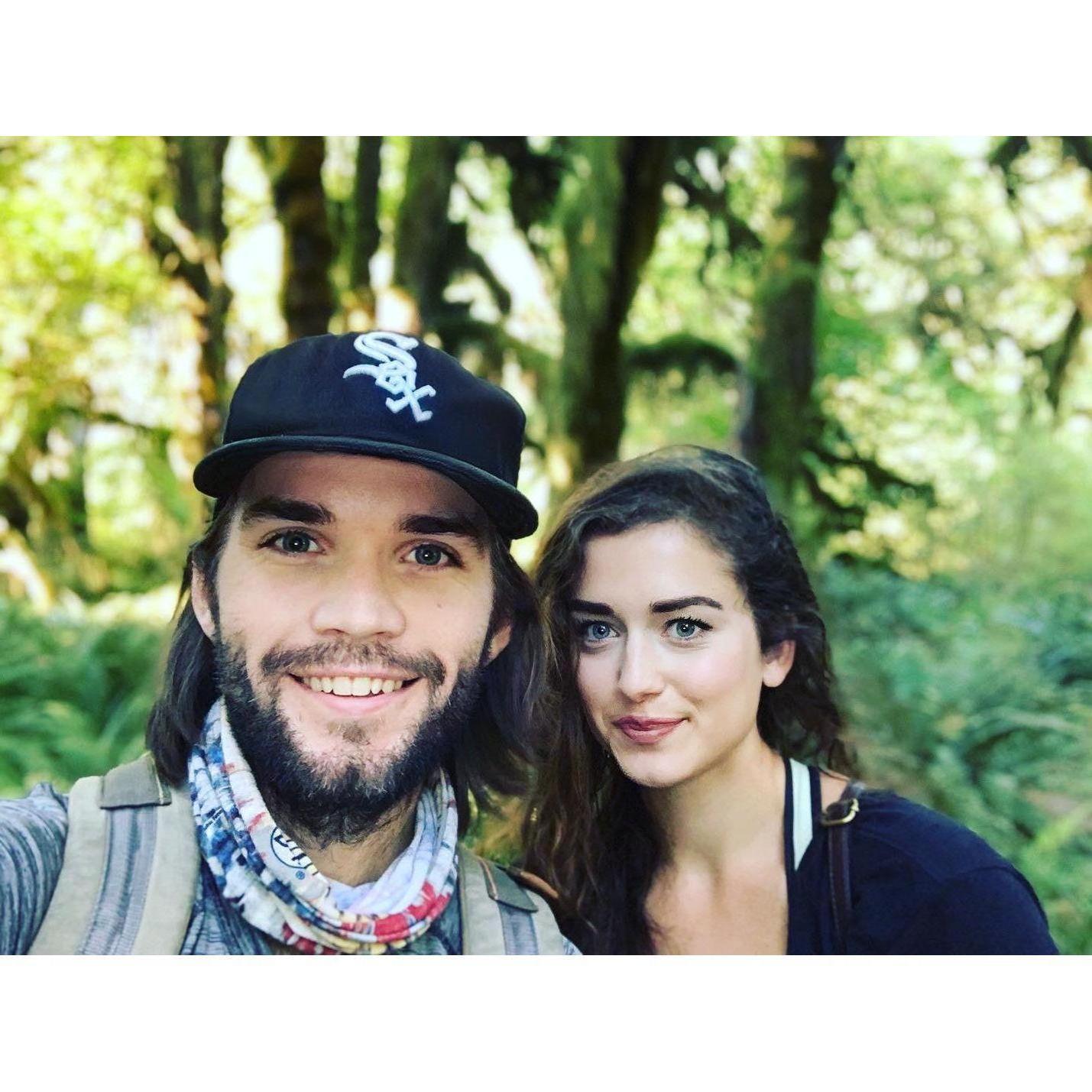 Hiking in the Olympic Rainforest