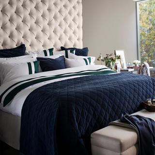 Quilted Velvet Bedspread