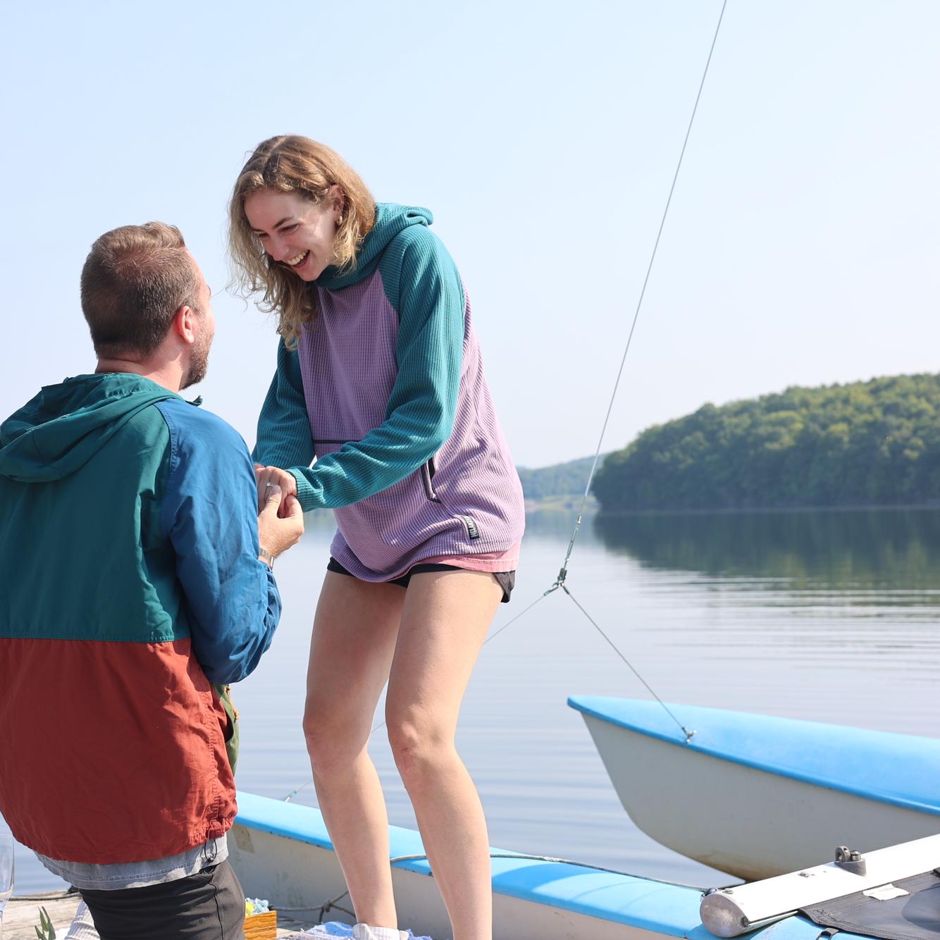 All those good times together, and we still can’t get enough. We figured we’d be pals for life, so Mack proposed at Summer’s Best Two Weeks, the Christian sports camp we both went to and worked at