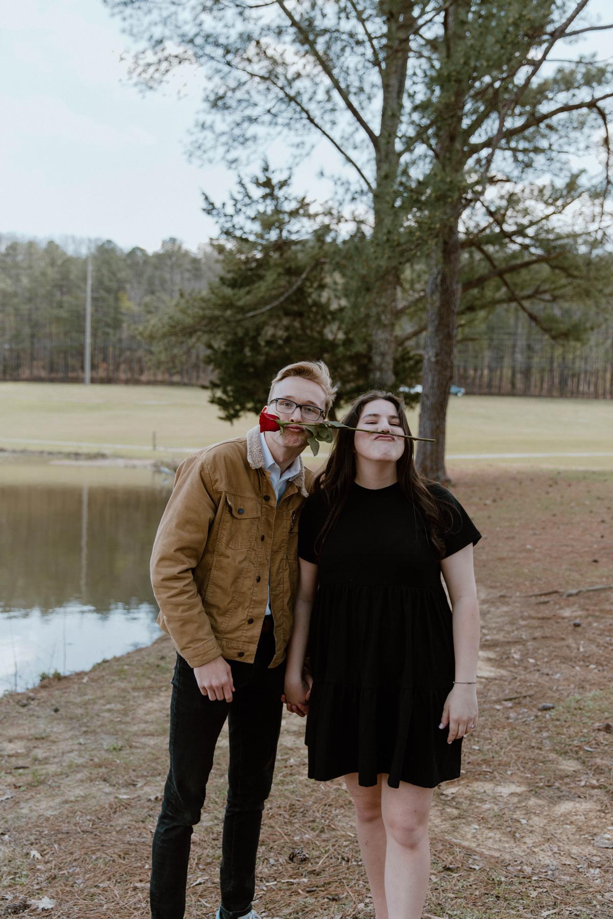 A photo from when we got engaged.