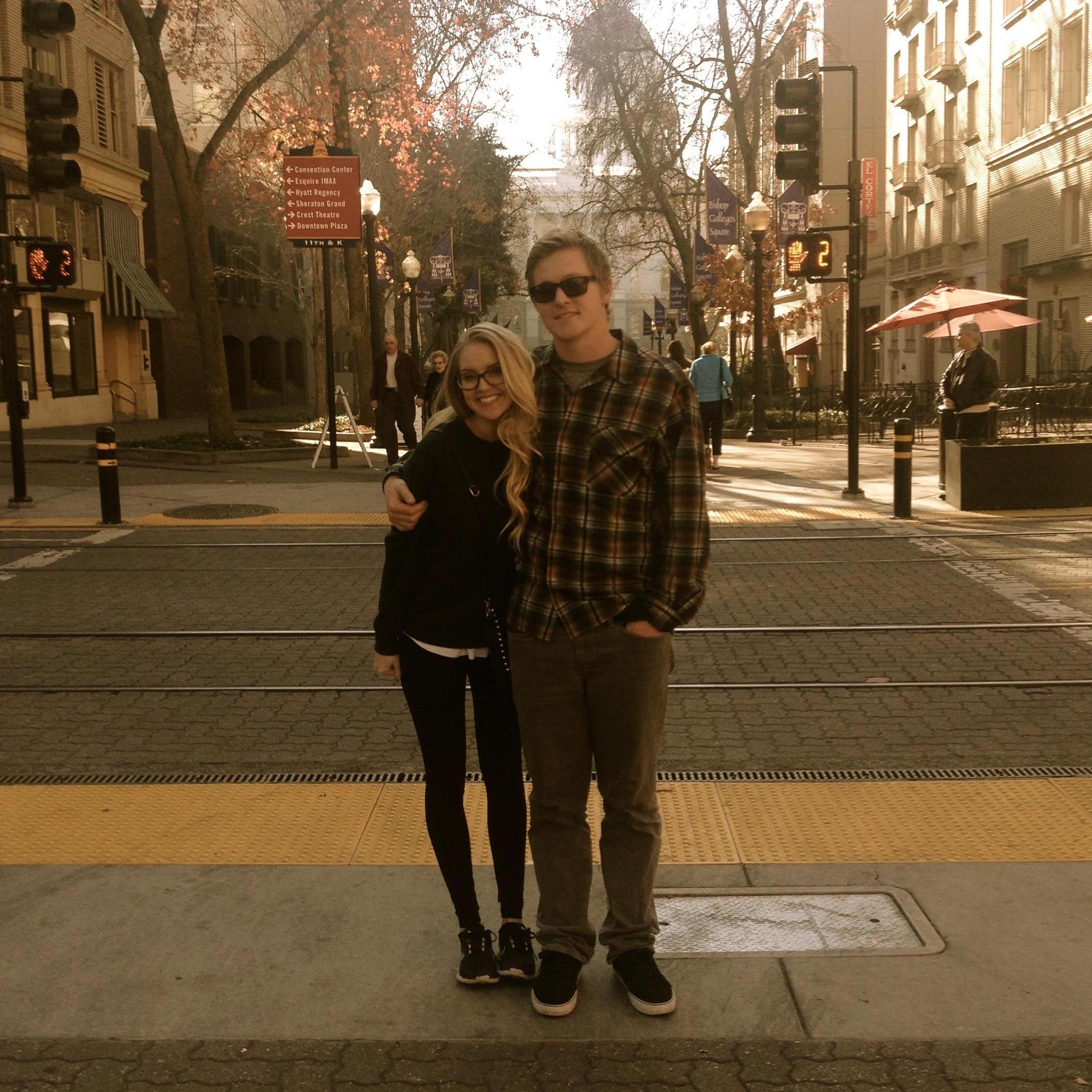 That one time Dylan surprised Liz for Christmas in Sacramento.