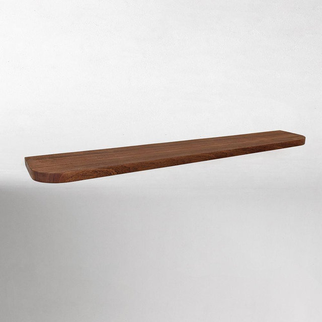 Nook Woodworking Thin Floating Shelf With RC, AM, 36"L X 6"W X 7/8"H