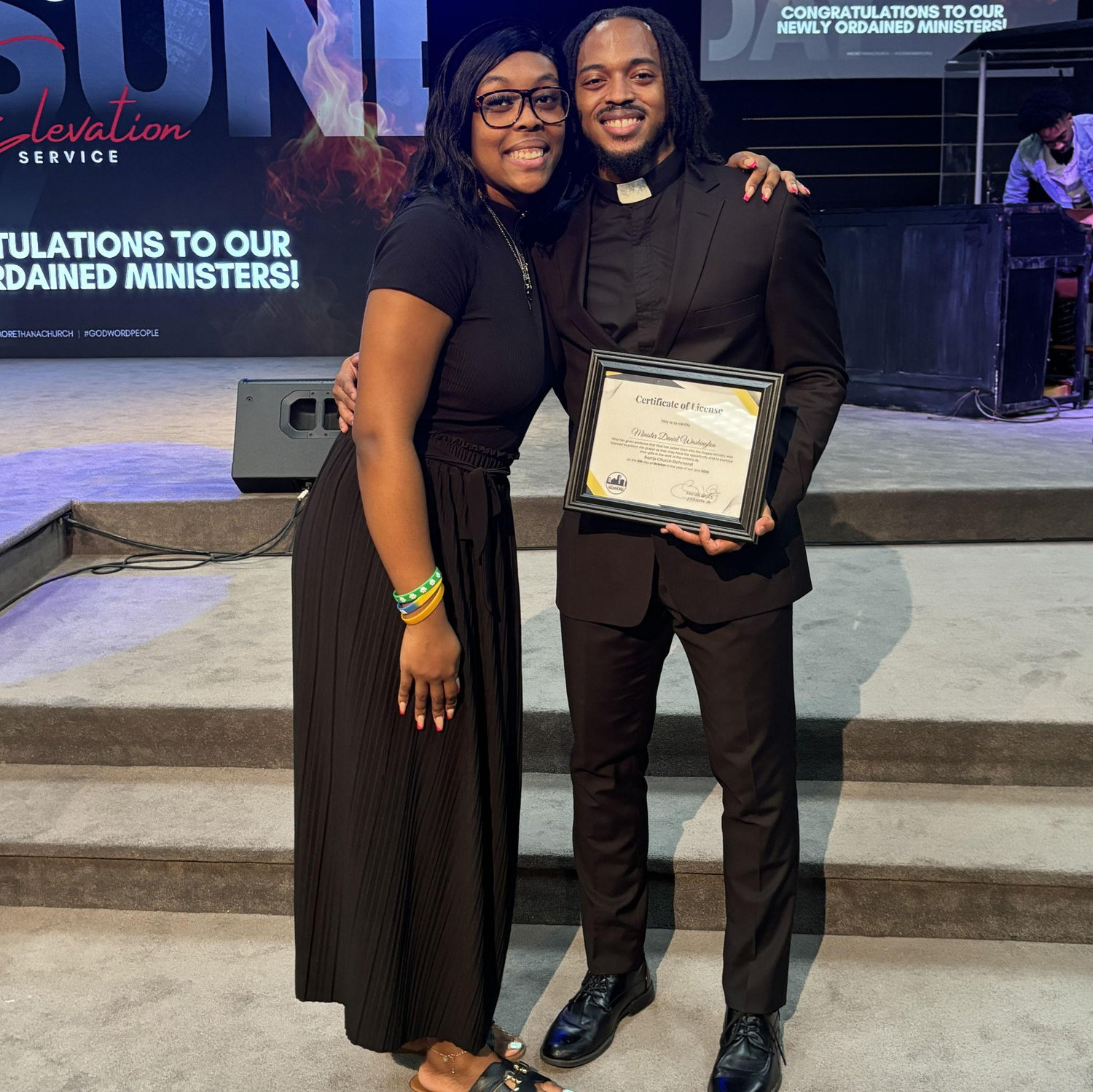 The day Daniel got liscenced as a minister