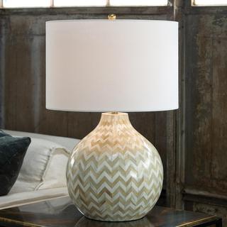 Chevron Bone Table Lamp