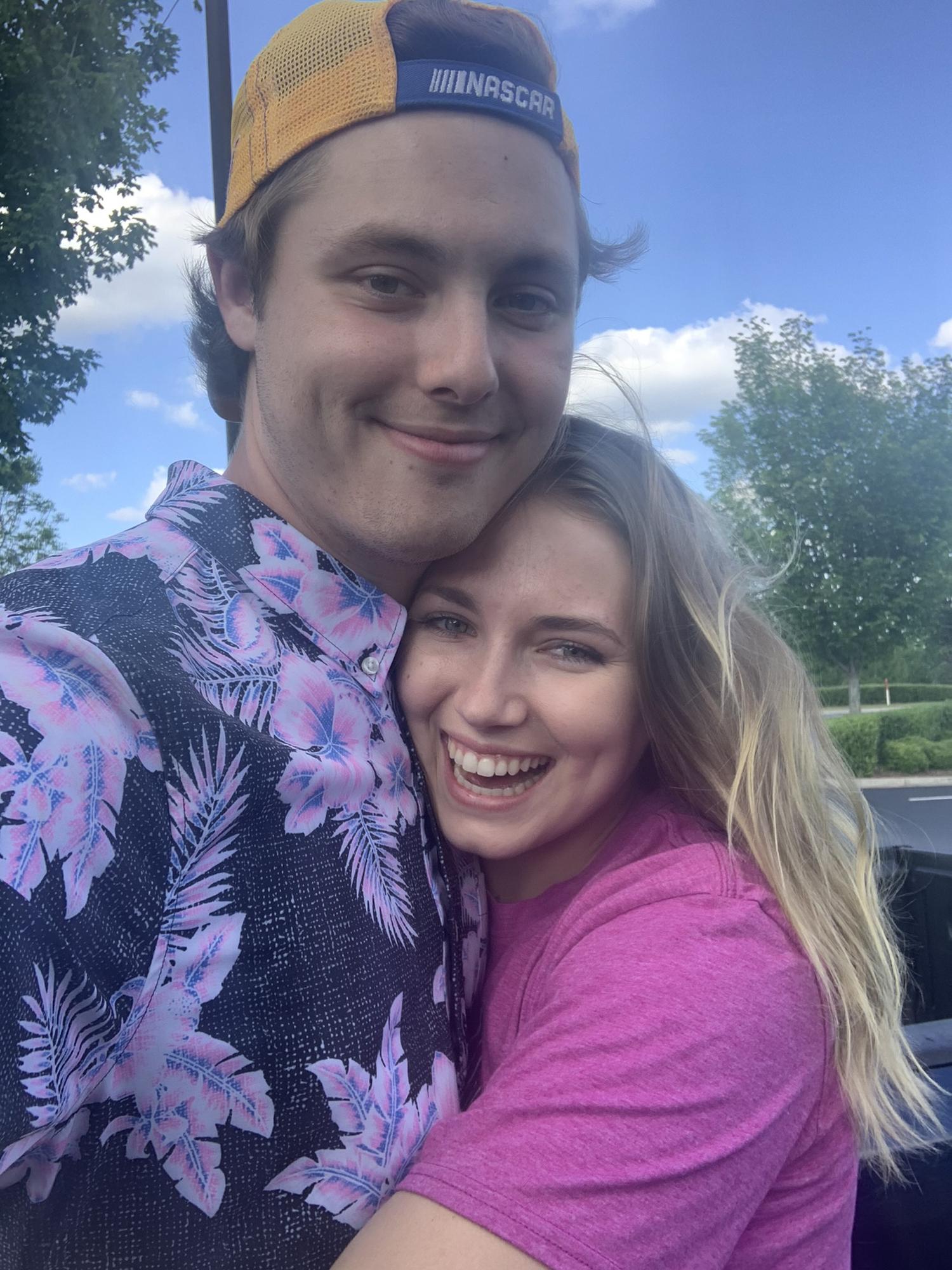 The first picture we took after not seeing each other for two months! Such a sweet time :')
