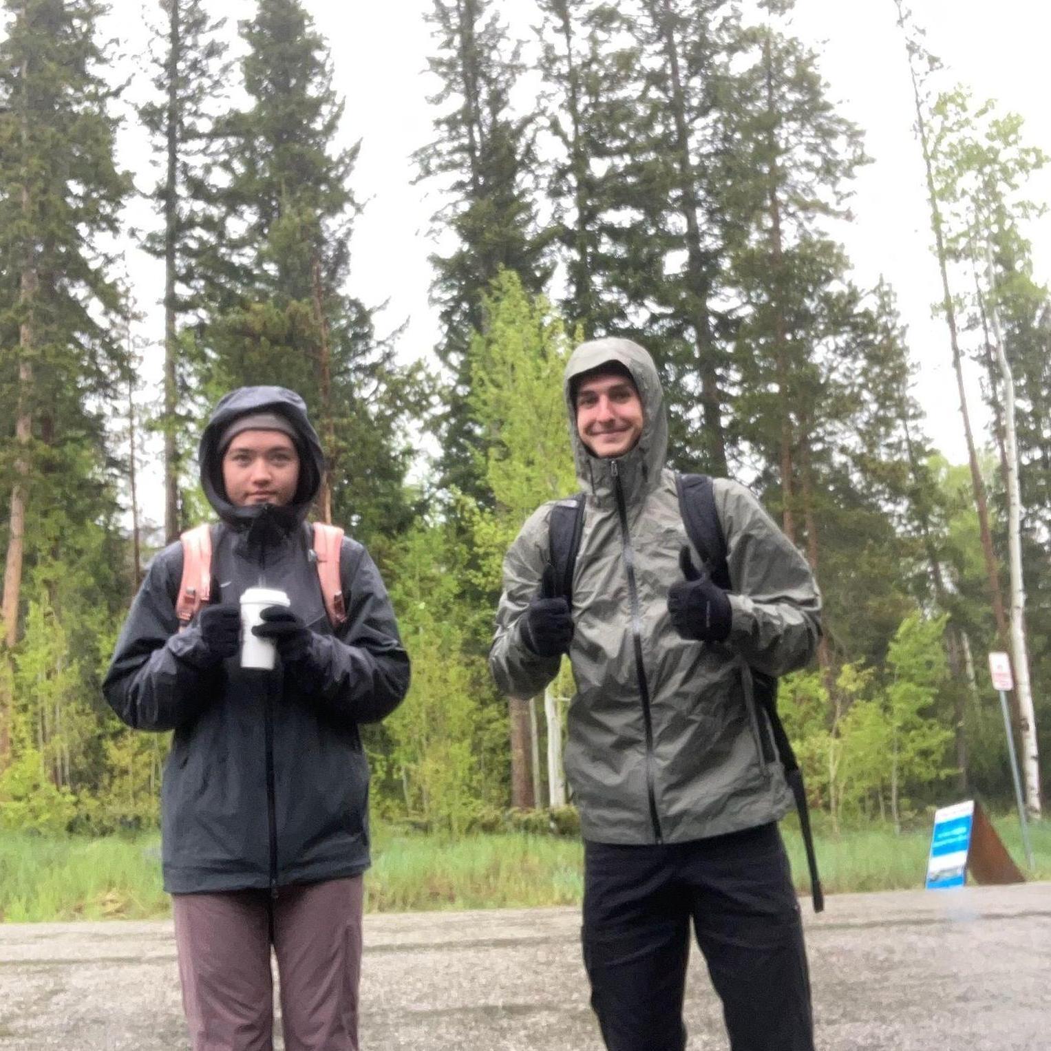 Rainy may hiking