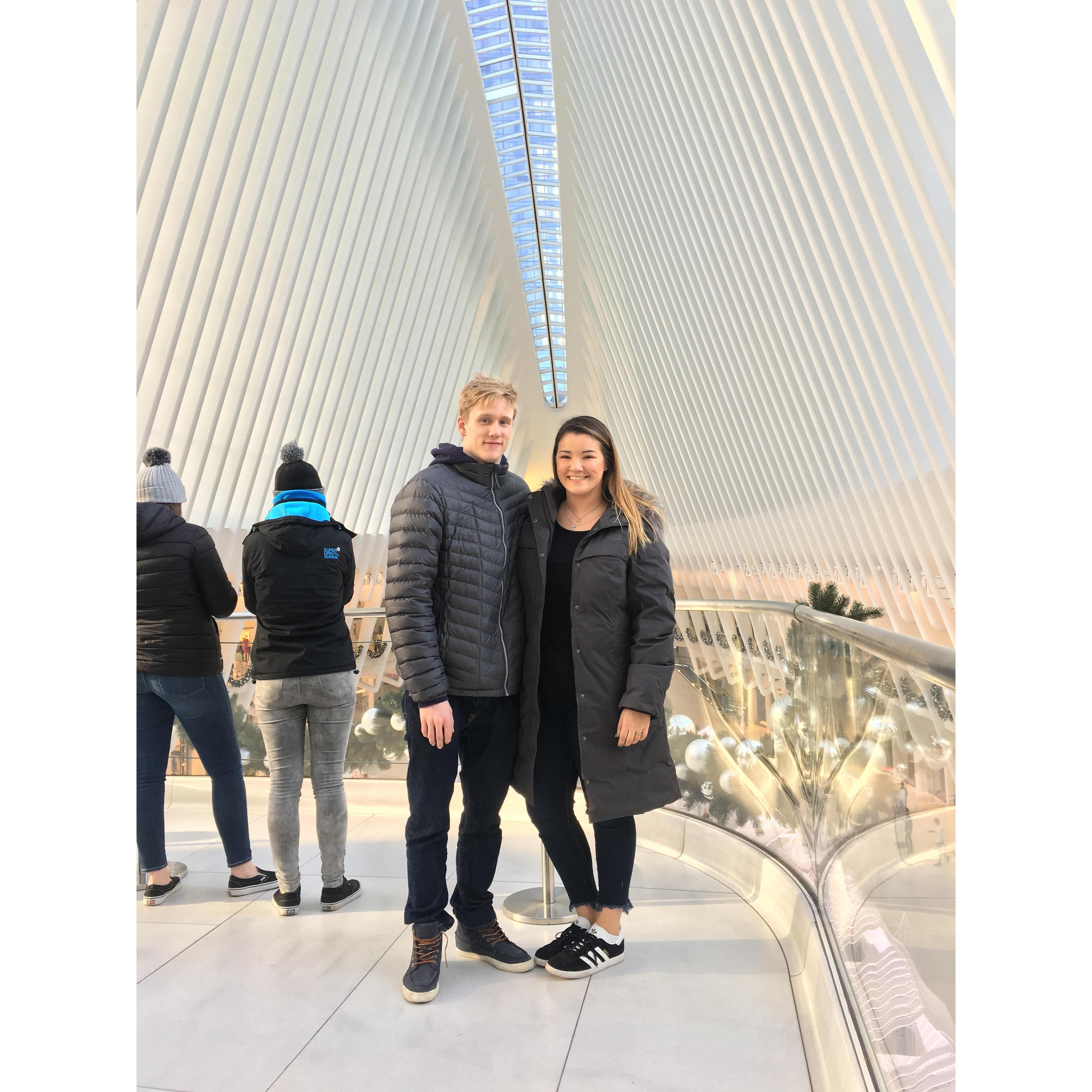In the Oculous in New York, where we cannot wait to go back and visit!