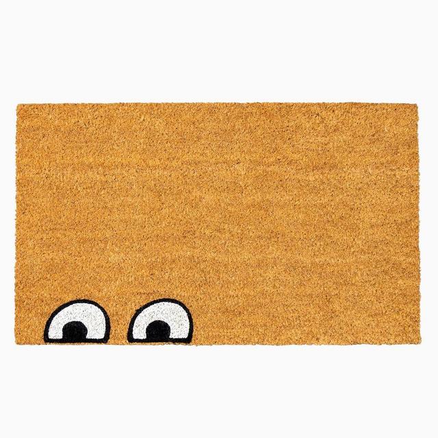 Funny Eyes Doormat, 18x30, Multi