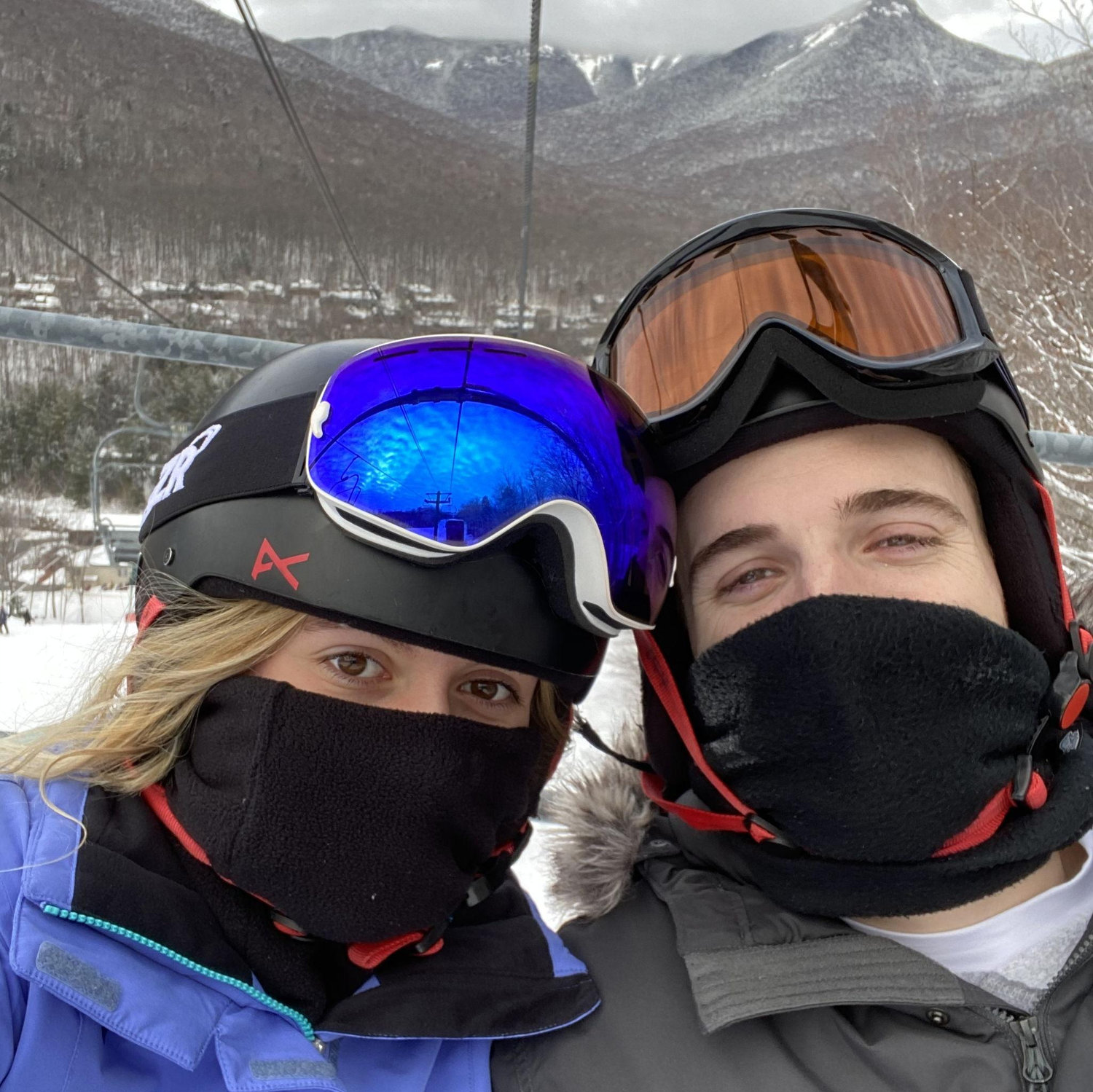Out of our element (we prefer the beach) skiing in Vermont