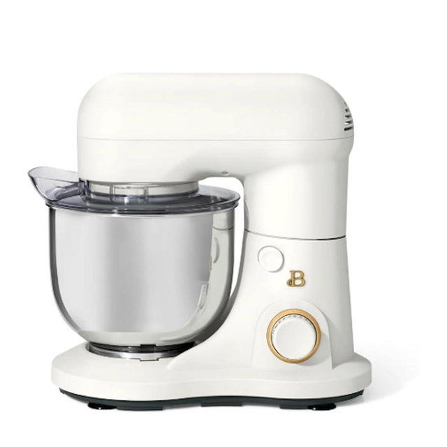 3.5 Qt Stand Mixer, with Flat Beater, Dough Hook, Whisk (White)