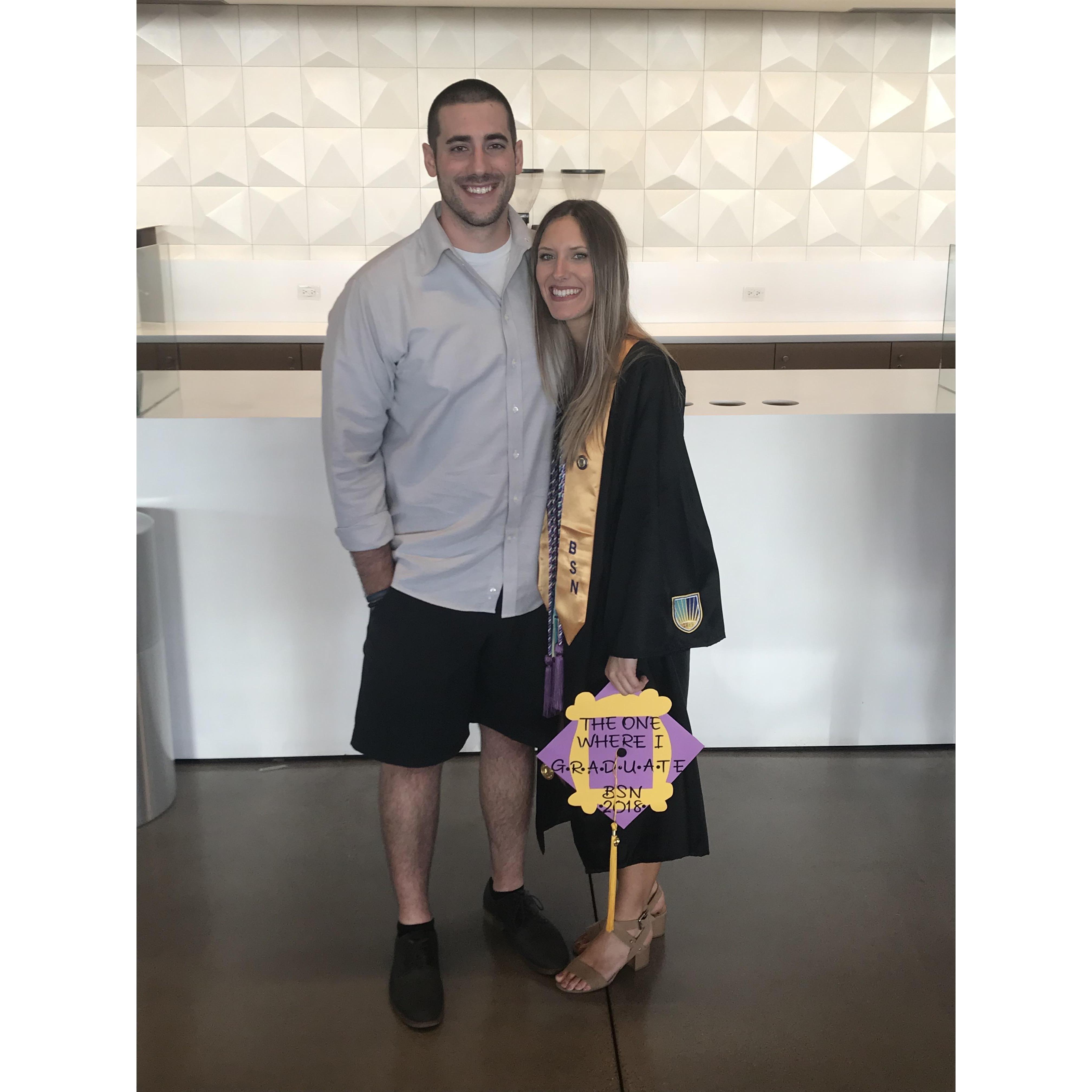 August 2018; Phoenix, AZ
Alyssa's Nursing school graduation