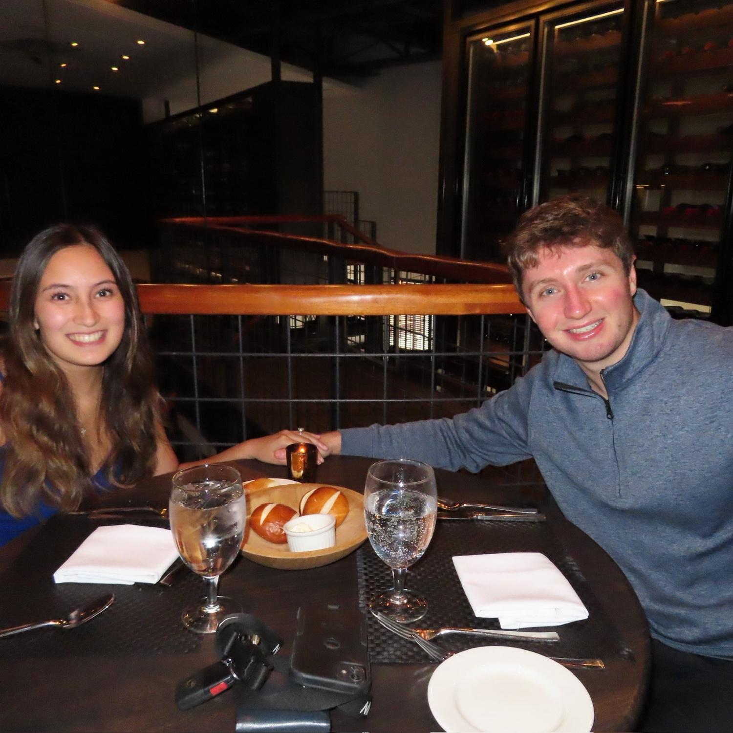 Jacob and Christina’s 6 year anniversary dinner!