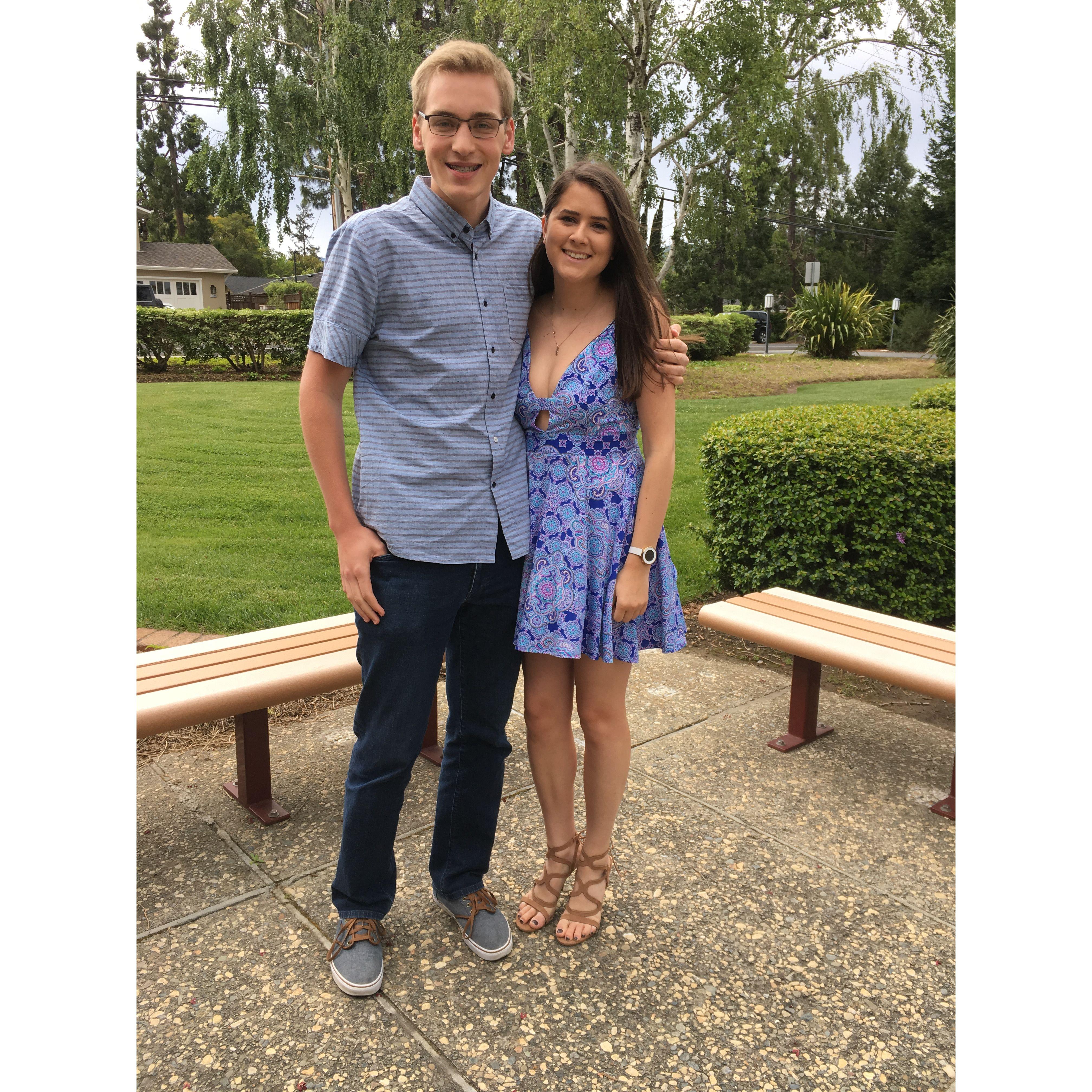 Logan surprised Kathryn by driving up from SLO for Easter (2017)!