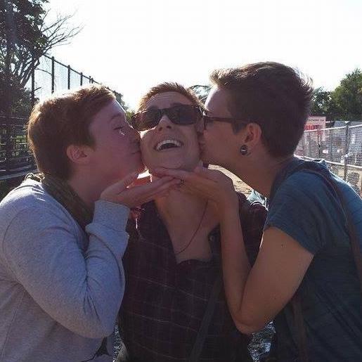 When we watched Tegan and Sara from the backstage with Laura Stevenson at Riot Fest.