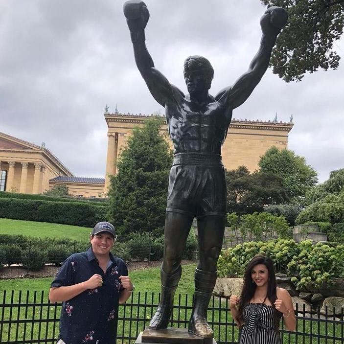 Our first trip to Philadelphia. Celebrating CJ's birthday.