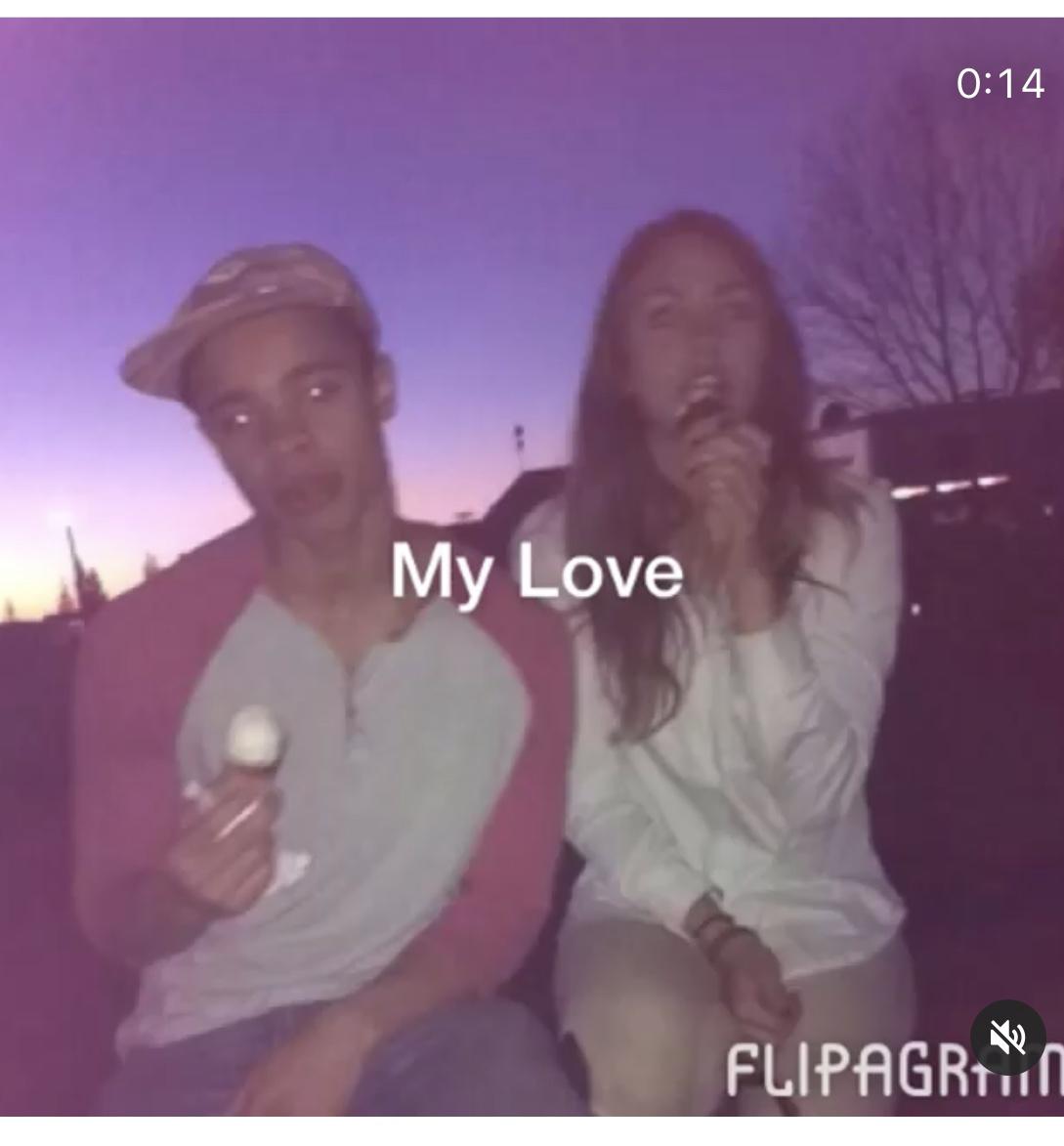 Our very first picture together💗 we are both 15 in this picture!!! We can’t even find the original so this is a screen shot of a video we found!