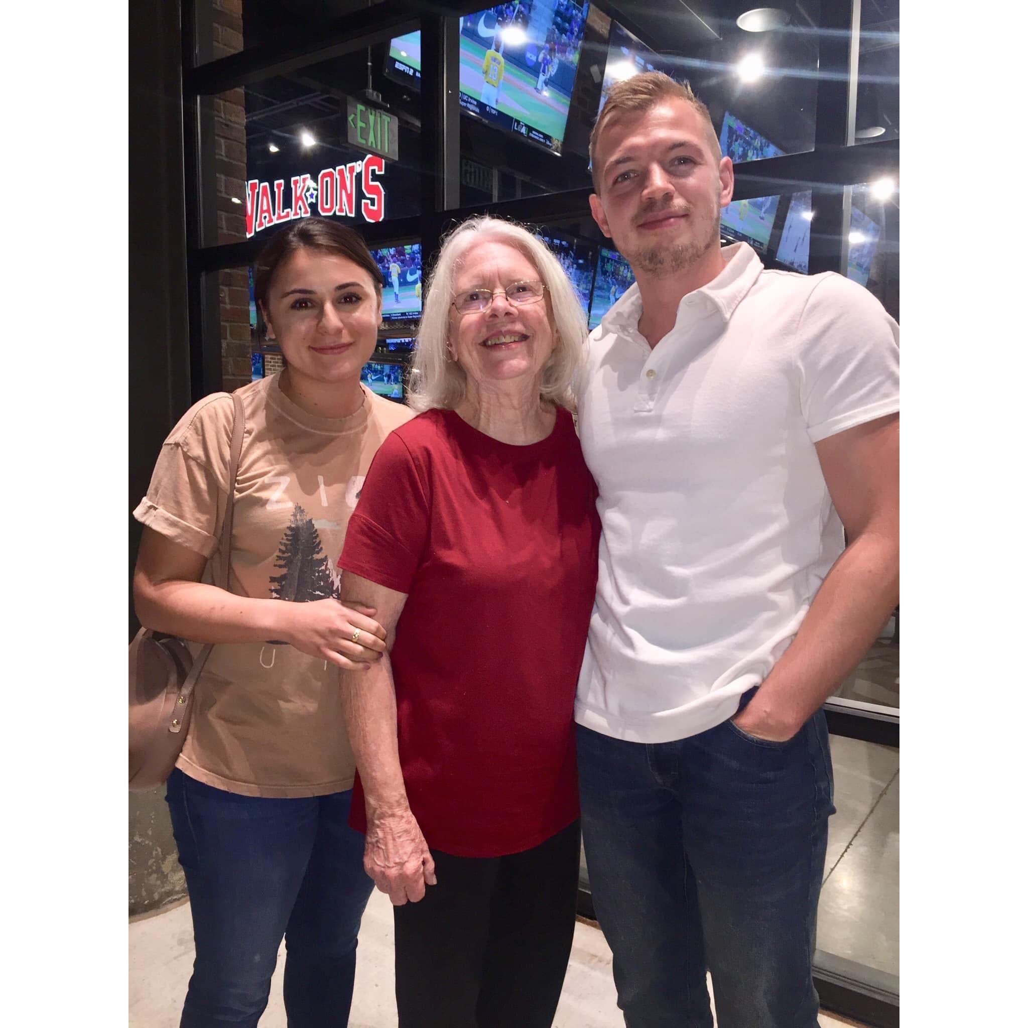 With Grandma Cathy
