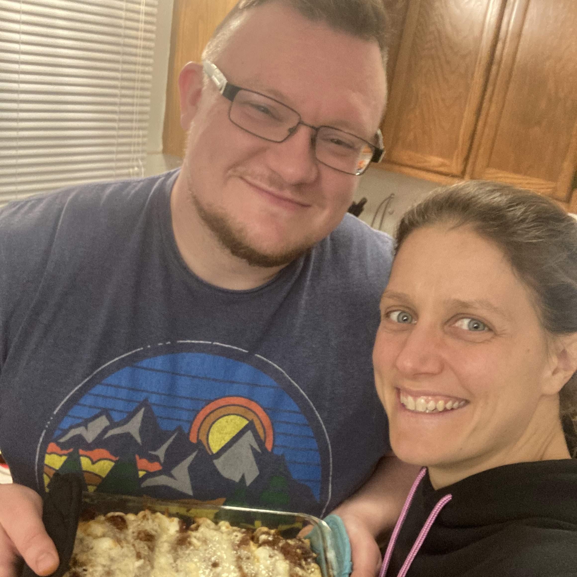 Made enchiladas from scratch.
