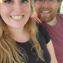 We took a trip to St. Louis. This is us in the ferriswheel at the new aquarium.