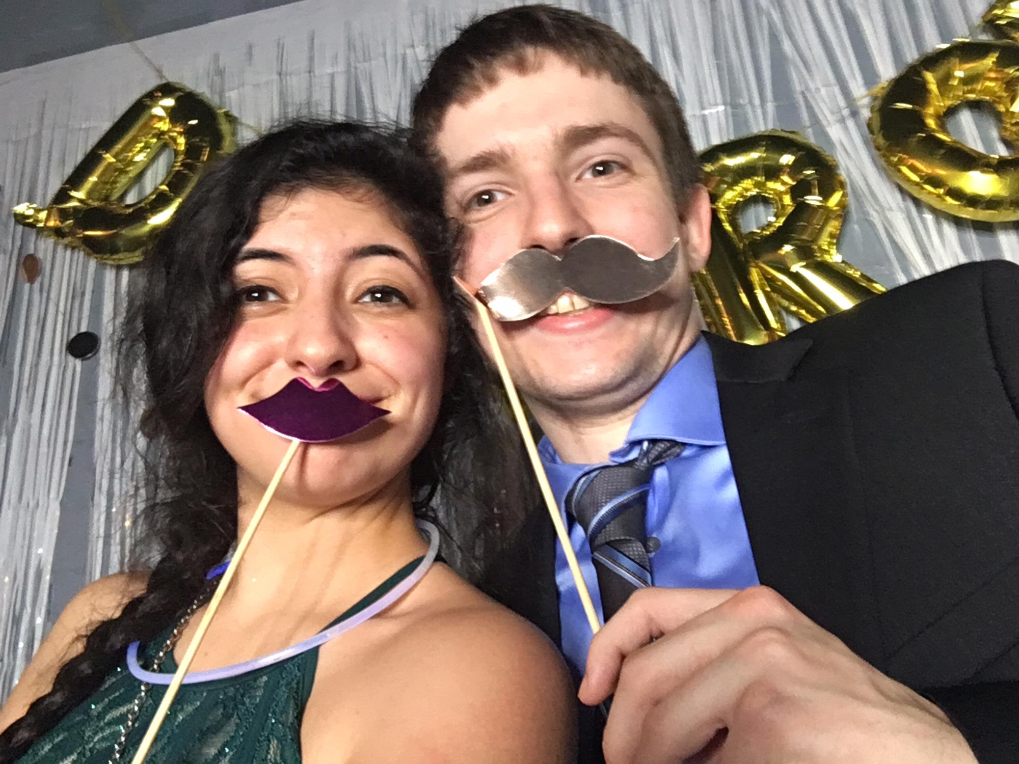 This was snapped at Doctor Prom, a night when we had a lot of fun being our goofiest selves :)
