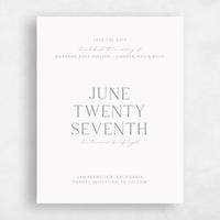 Beige Wedding Save the Date - Altair Portrait