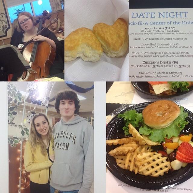 Valentines Day 2014 @ the Ashland Chick Fil A. Clayton meant to make reservations at a nice restaurant in Richmond, but...you know how that went. Ended up being our favorite Valentines Day ever.