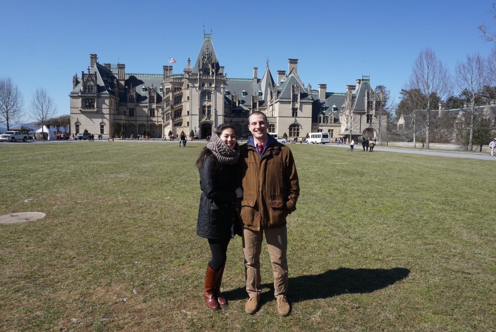 Our first Valentines Day together- at the Biltmore House