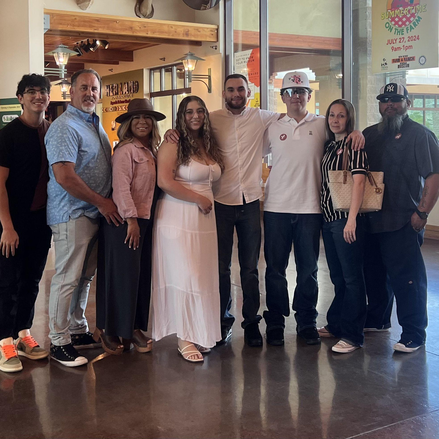 With the family the day Nate proposed