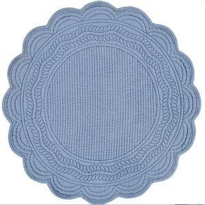 Marseille Linen Quilted Placemats set of 4 - Color: Cornflower