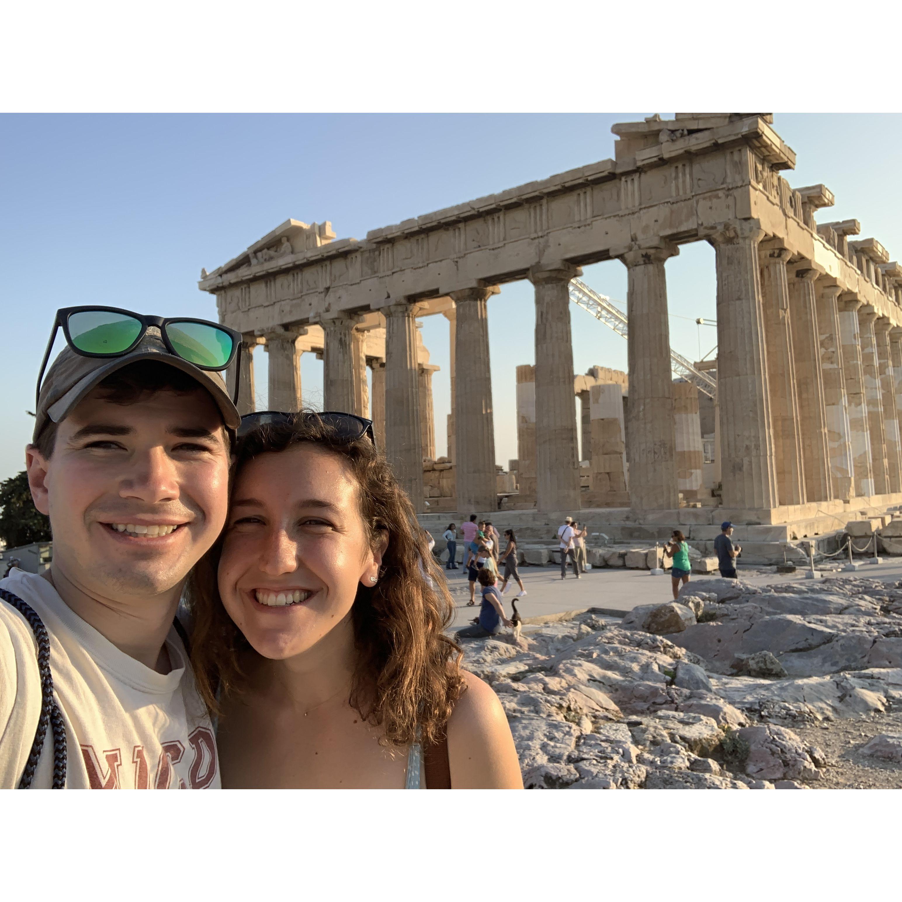 The acropolis! And us!