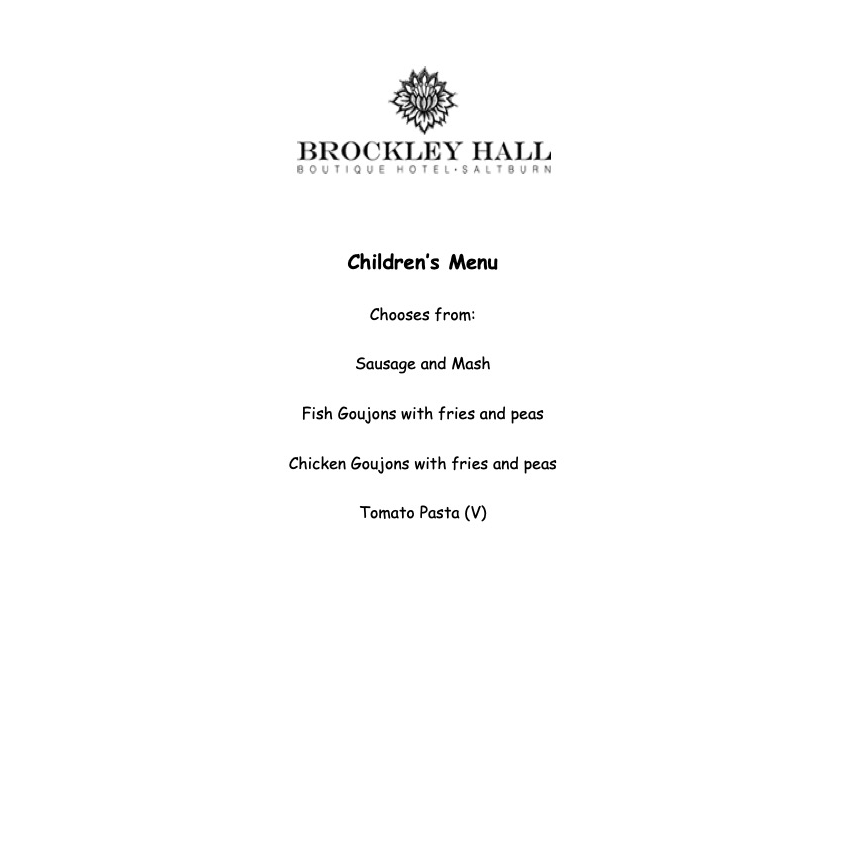 Children's Menu