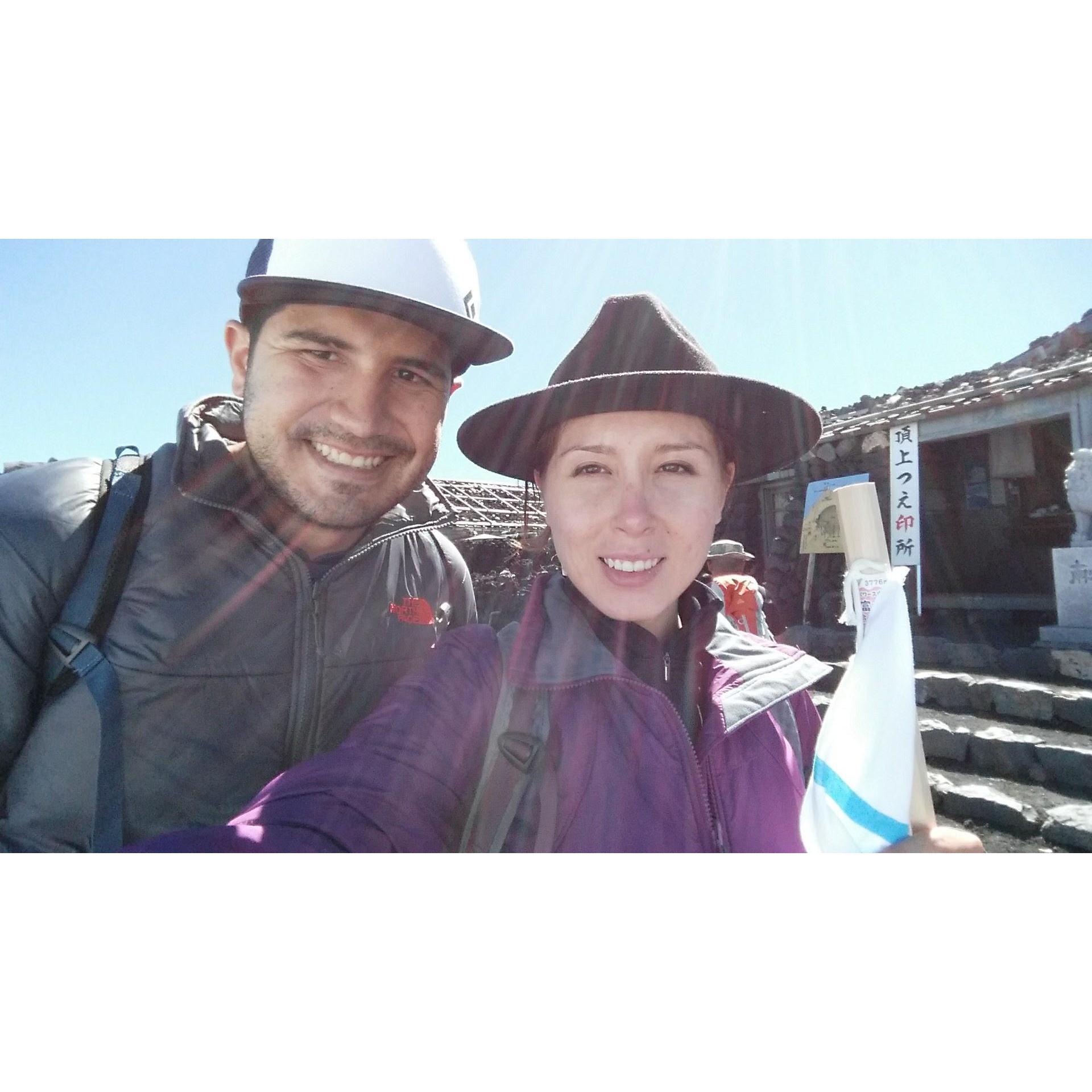Can't believe you made me climb MT Fuji in Japan, I was upset but you never gave up and pushed me. Now I know we can accomplish anything together!