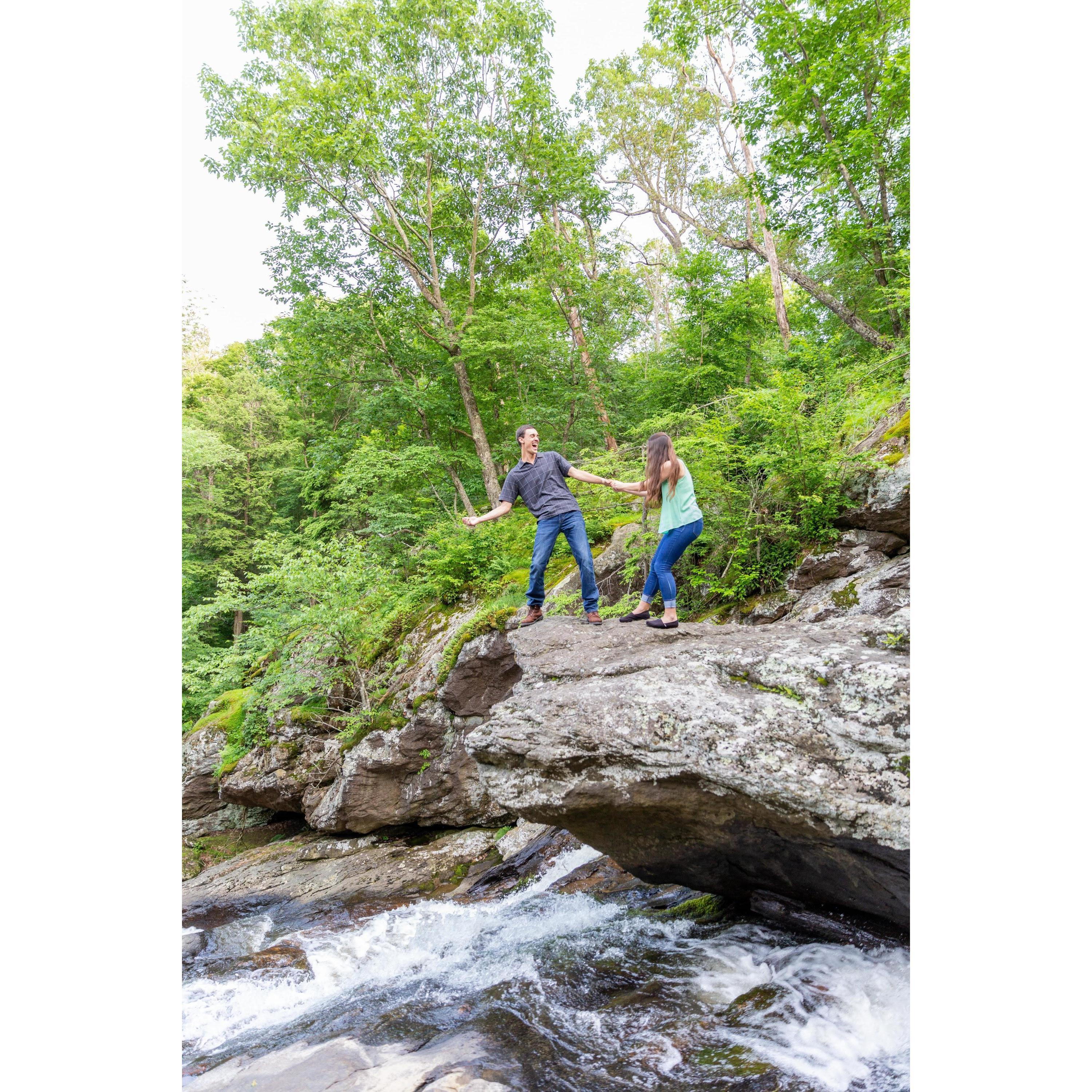 If you look closely, Josh is about .2 inches away from falling...