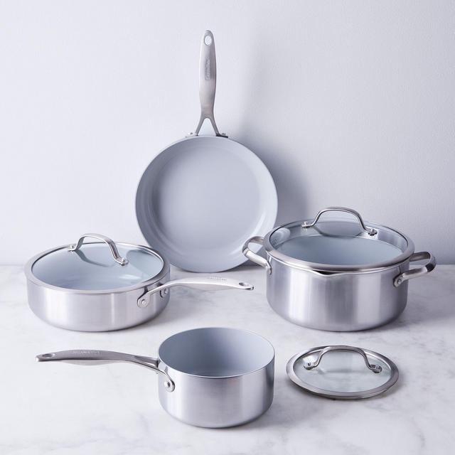 Food 52 GreenPan Venice Pro Ceramic Nonstick 7-Piece Cookware Set