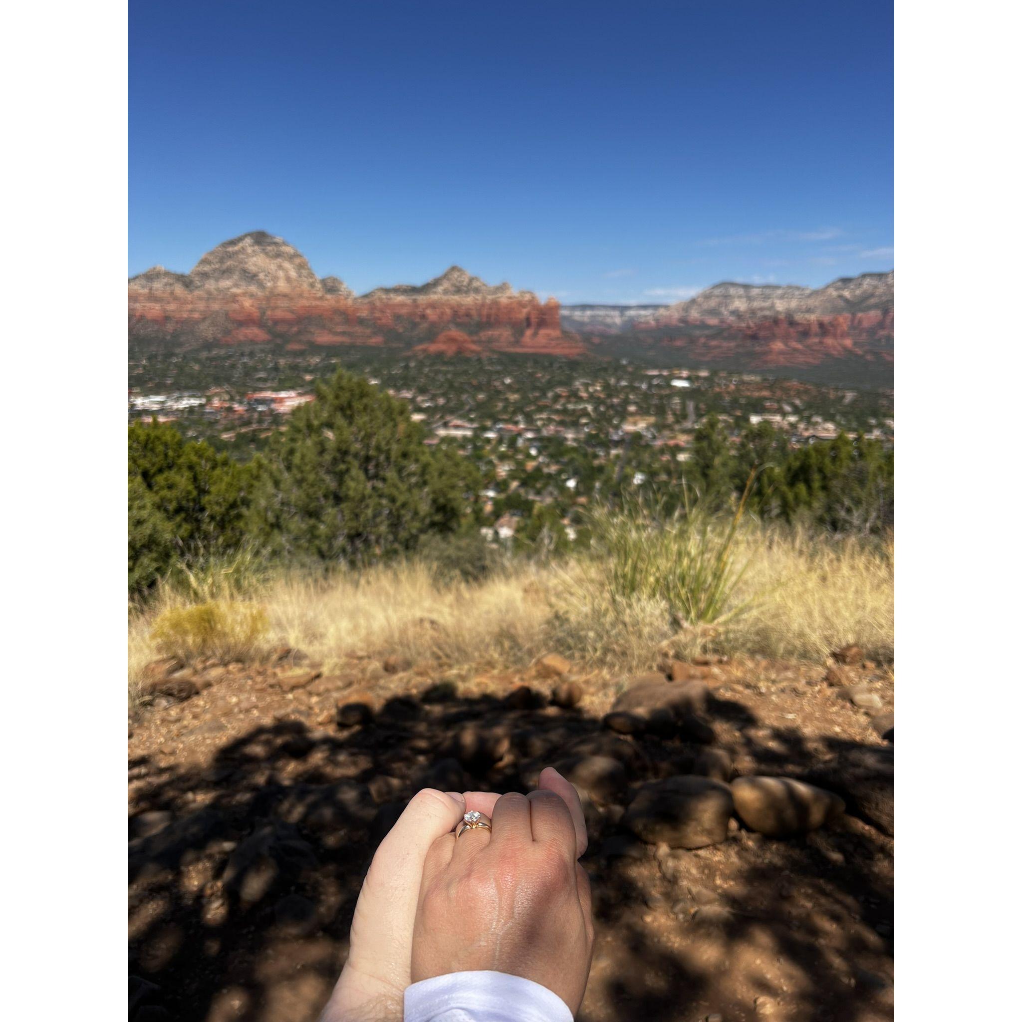 A little break to show the ring on our way to one of the Vortexes.