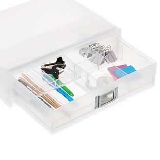 Like-it Shallow Large 2-Section Drawer Divider Clear