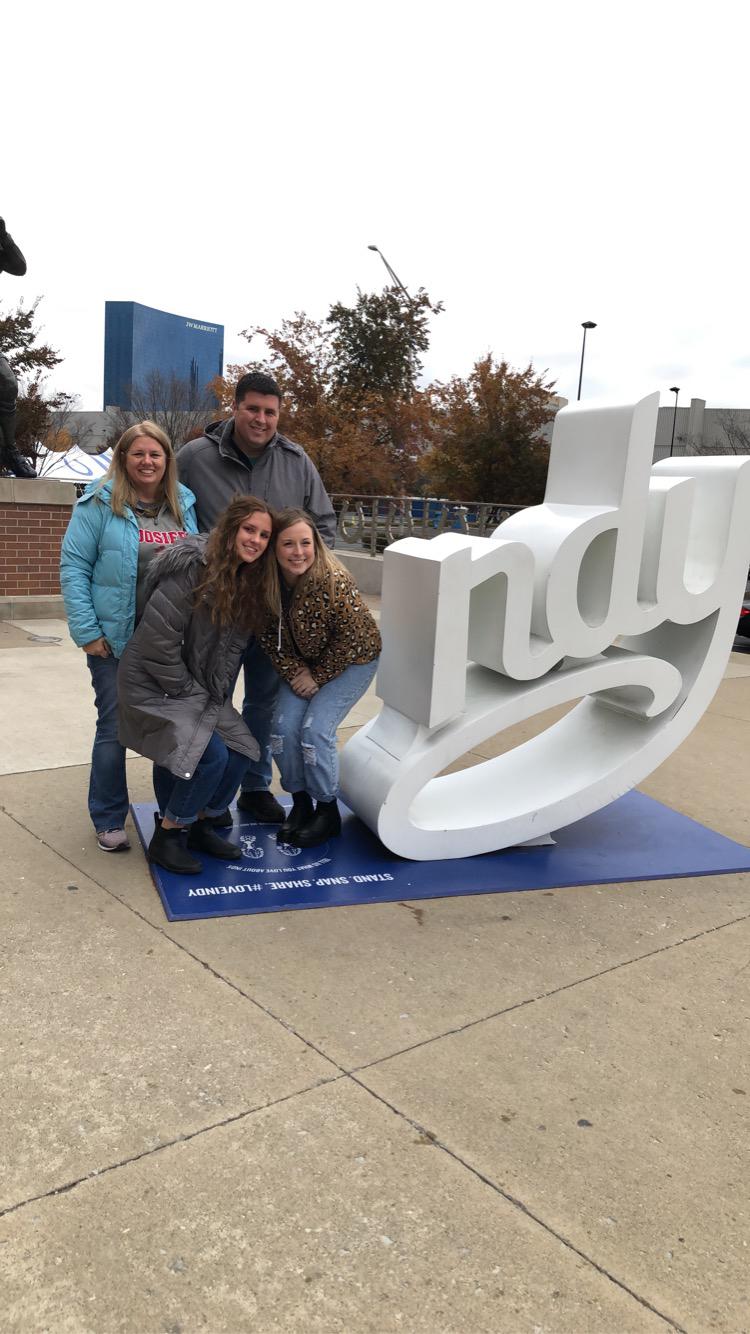 Claire with Scott, Virginia, Megan Frank in Indianapolis.