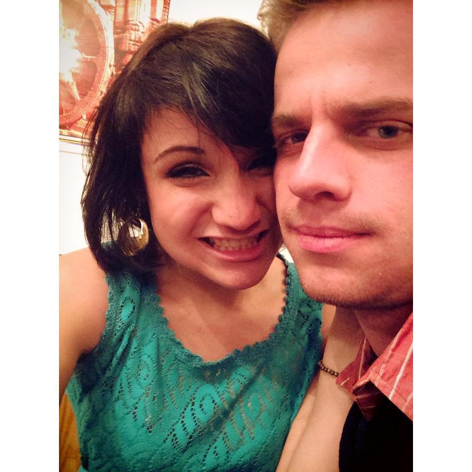 Our first date at the Indian restaurant.