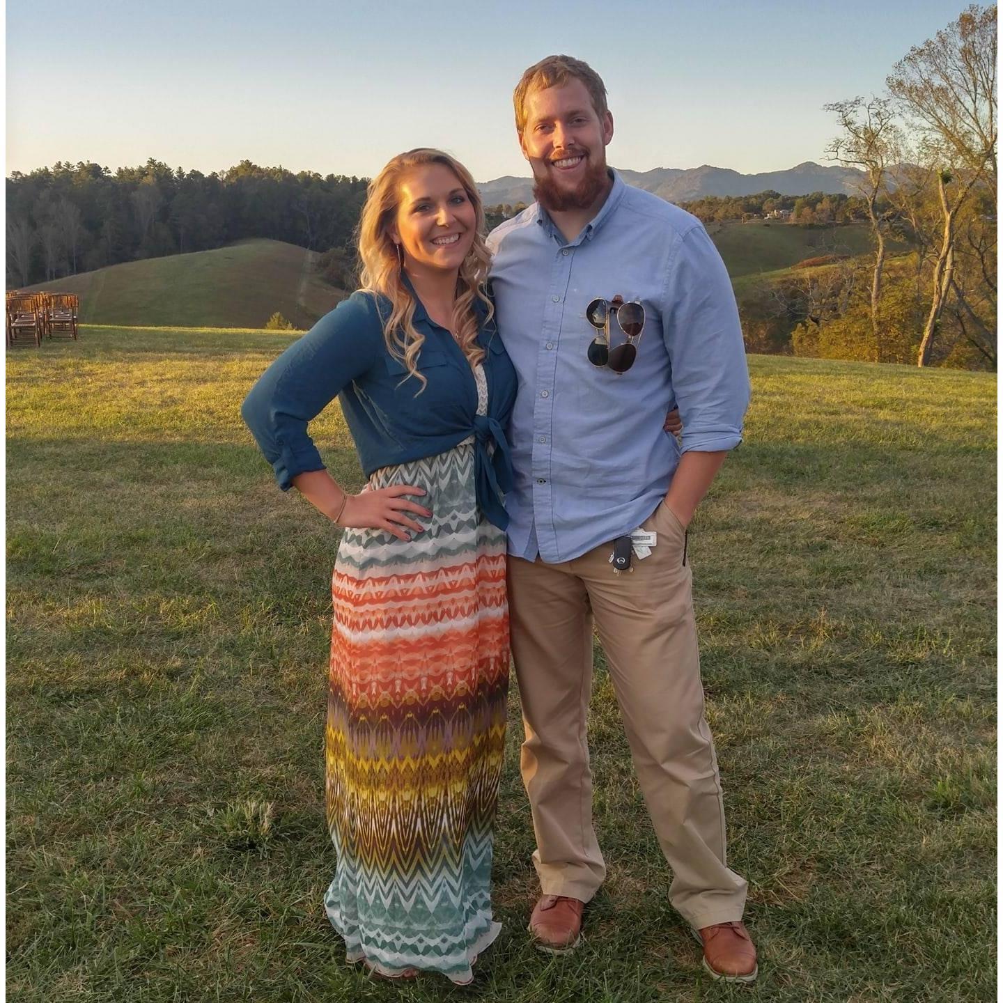 Celebrating our friends wedding in Weaverville, N.C., September 2017