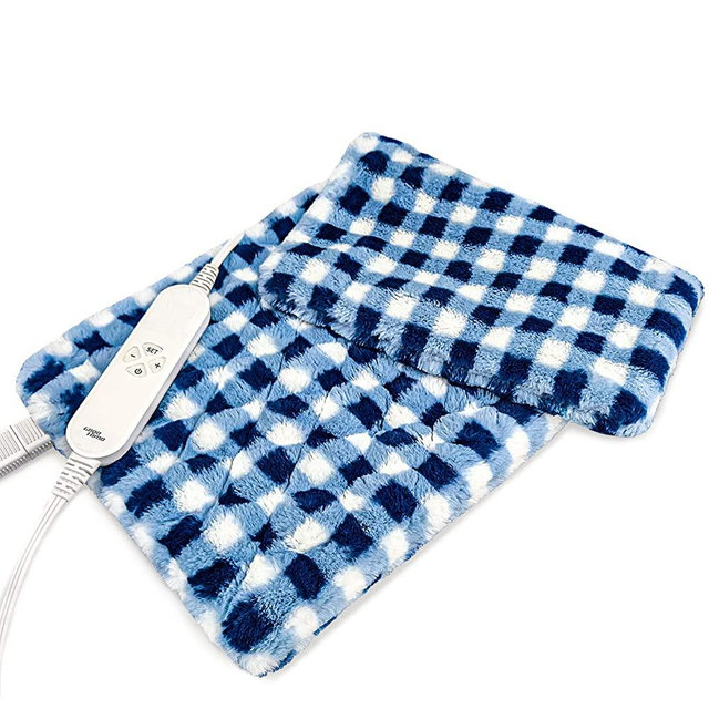 GOQOTOMO Full Weighted Electric Heating Pad for Back/Waist/Abdomen/Shoulder/Neck Pain and Cramps Relief - 2.3 lb Weighted with Auto-Shut Hot Heated Pad(12 * 24", LB002)