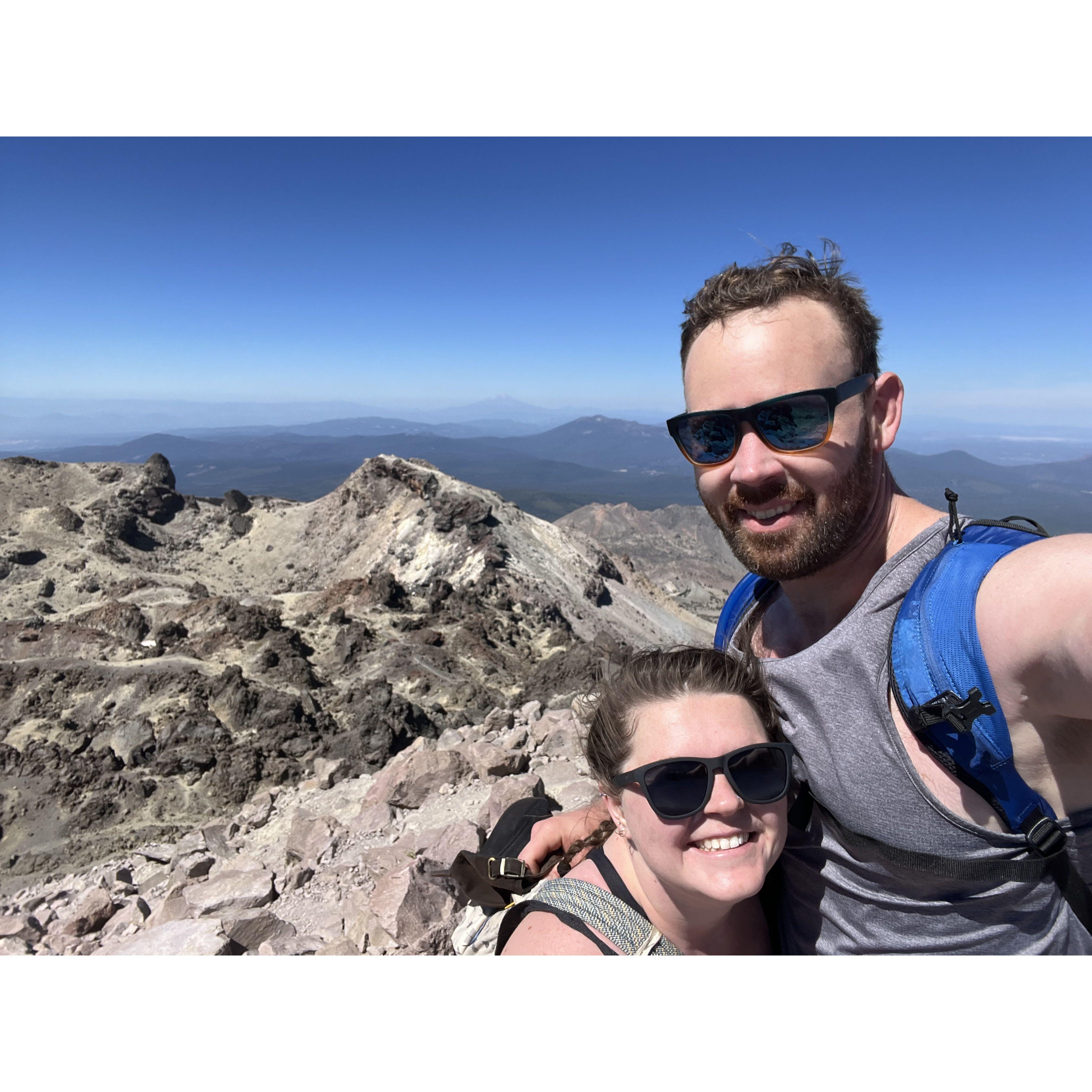 Top of Lassen Peak - 10,457 feet up!