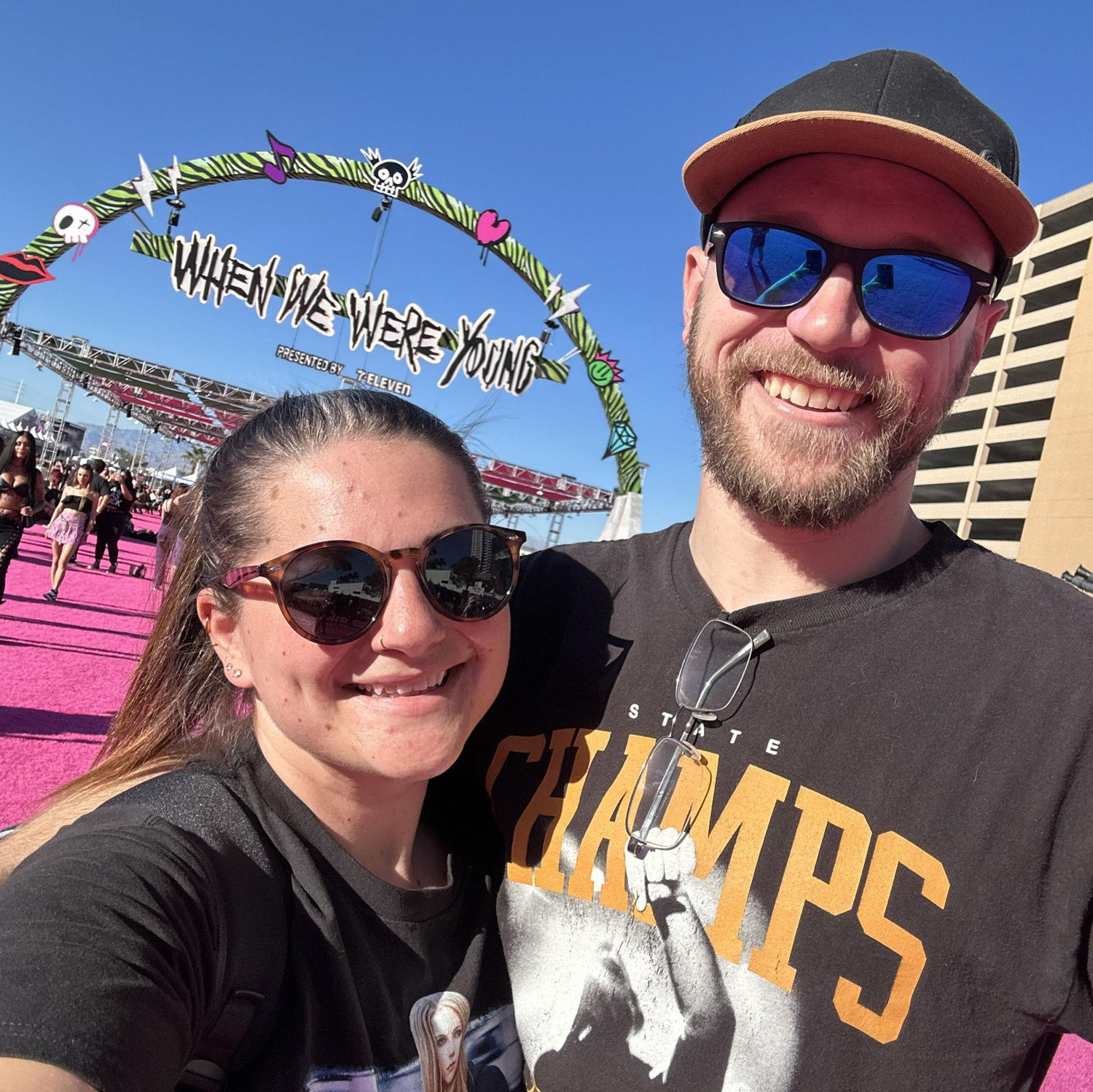 We attended the When We Were Young music festival in Las Vegas in October 2025 together. A full day of some of our favorite band and some amazing company.
