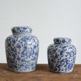 Decorative Ceramic Ginger Jar with Lid