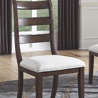 Adinton Traditional Ladder Back Side Chair, Set of 2