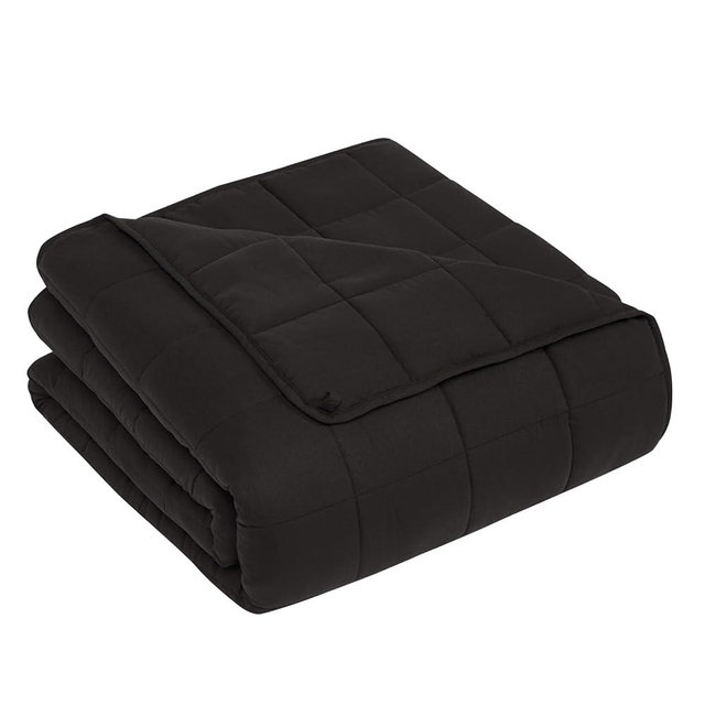 CuteKing Weighted Blanket for Adults(15lbs, 60"x80", Grey) Heavy Blanket for 140-150lbs, Breathable Microfiber Material with Glass Beads All-Season Summer Fall Winter Soft Thick