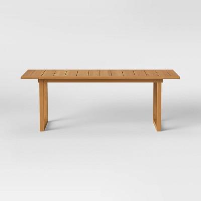 Bluffdale Wood 6 Person Rectangle Patio Dining Table - Threshold™ designed with Studio McGee