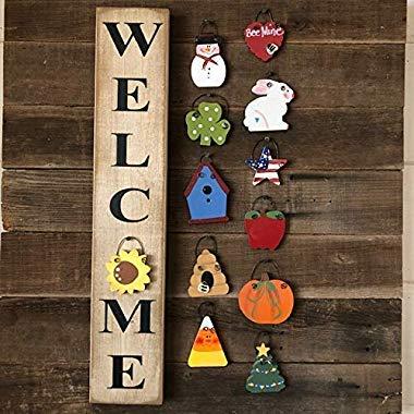 Interchangeable Mini Welcome Vertical White
