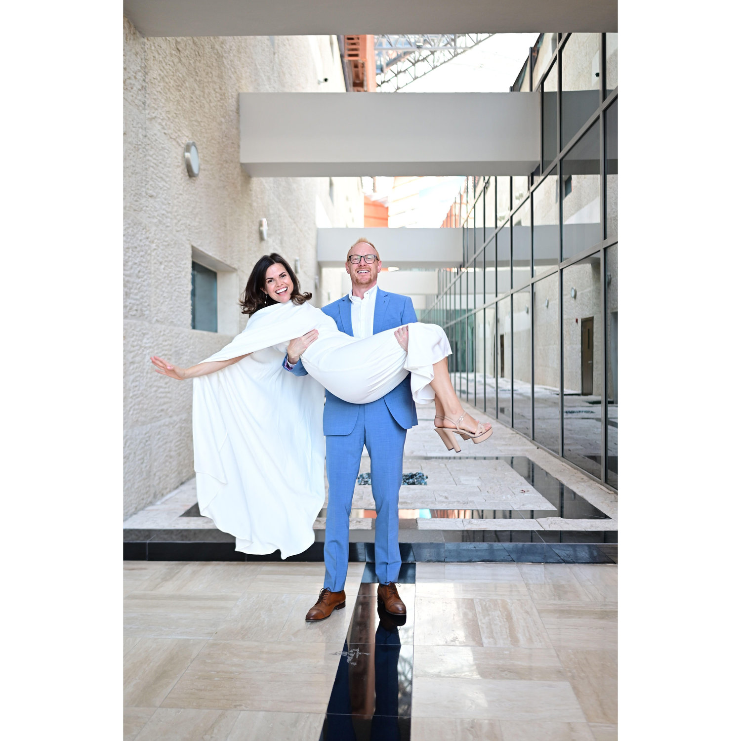 The civil wedding, practice for the Greek celebration